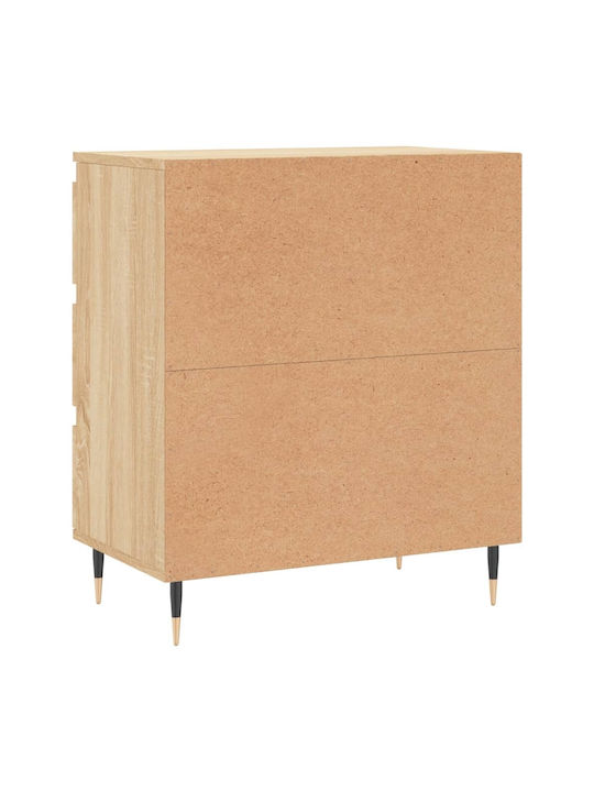 Wooden Chest of Drawers with 3 Drawers 60x35x70cm