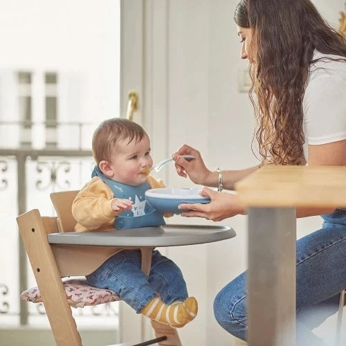 Nuvita Παιδικό Πιάτο Φαγητού από Πλαστικό Ροζ