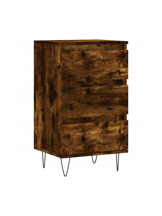 Wooden Chest of Drawers with 3 Drawers 40x35x70cm