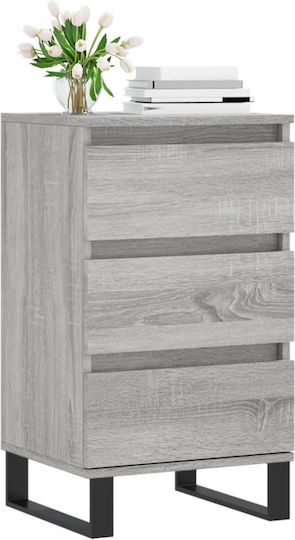 Wooden Bedroom Chest of Drawers with 3 Drawers 40x35x70cm