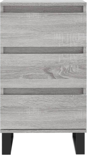 Wooden Bedroom Chest of Drawers with 3 Drawers 40x35x70cm