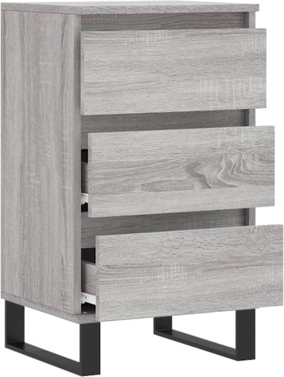 Wooden Bedroom Chest of Drawers with 3 Drawers 40x35x70cm