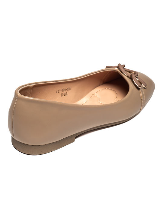 Cassandra Ballerinas Beige