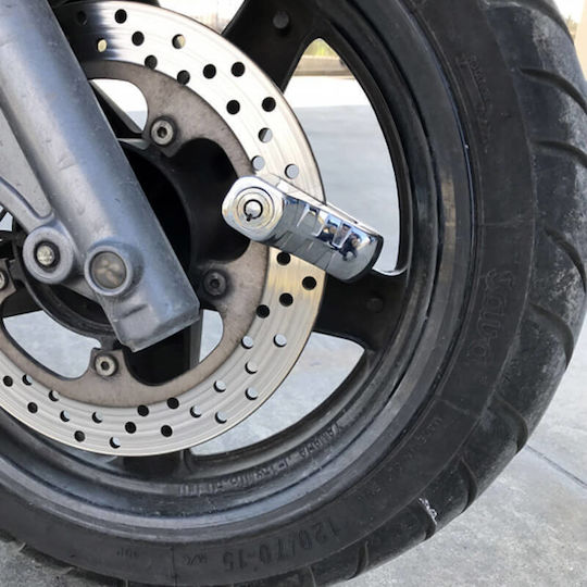 Carner Blocare disc motocicletă Argintiu Culoare