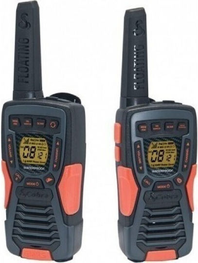 Cobra AM1055 Walkie Talkie με Μονόχρωμη Οθόνη Σετ 2τμχ