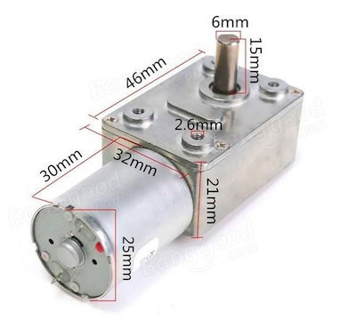 Haitronic DC 12V 40rpm JGY370 Motor (HS0309-12-40)