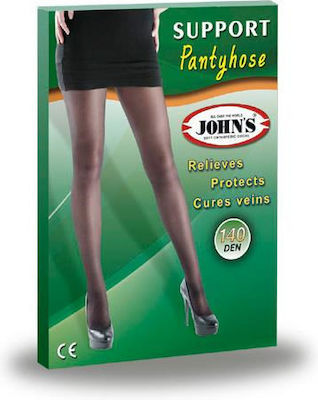 Johns Graduated Compression Pantyhose 140 Den Fumo