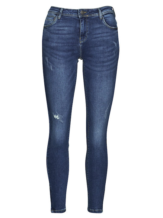 Damenjeans mit Rissen in Enger Passform