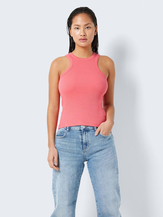 Damen Sommer Bluse Baumwolle Ärmellos Orange