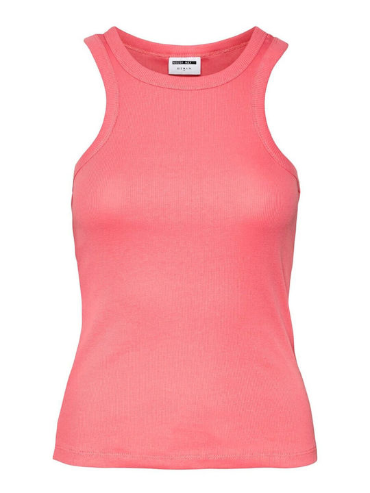 Damen Sommer Bluse Baumwolle Ärmellos Orange