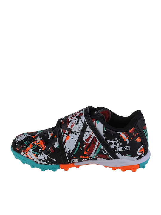Evolution Kids Turf Soccer Shoes without Laces Black