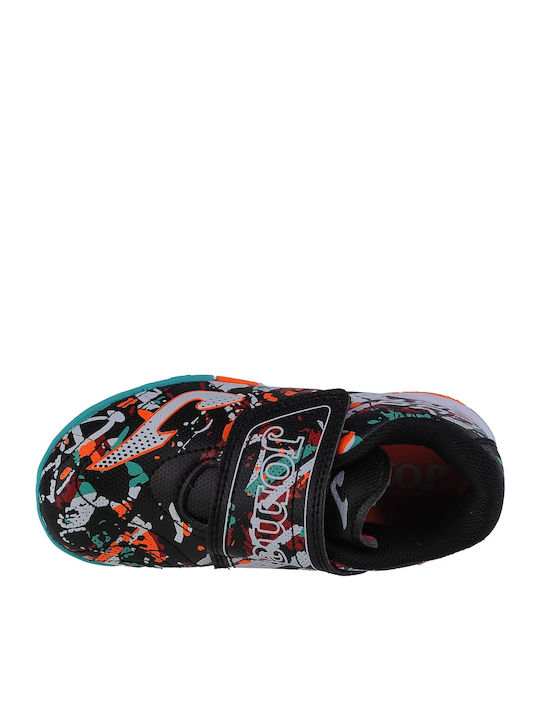 Evolution Kids Turf Soccer Shoes without Laces Black