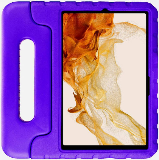 HappyCase Flip Cover Durable for Kids Purple Galaxy Tab S8