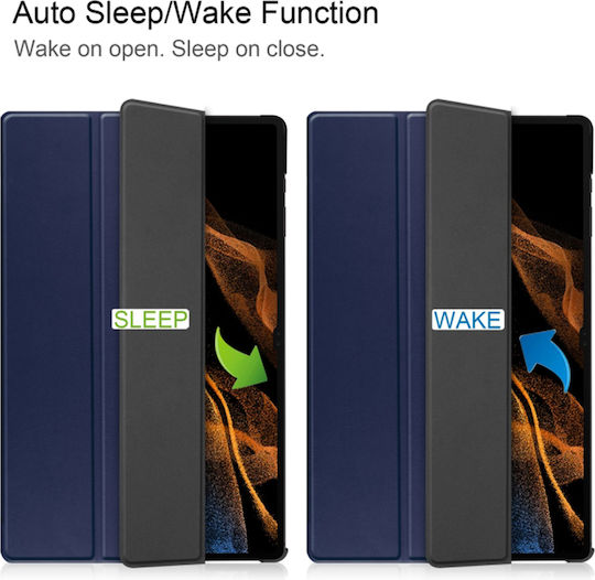 Techsuit FoldPro Flip Cover Μπλε (Galaxy Tab S9 FE+)