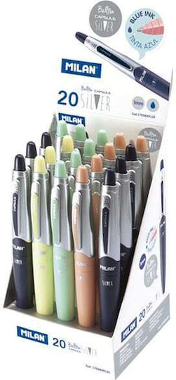 Milan Capsule Silver Στυλό Ballpoint (Διάφορα Χρώματα)
