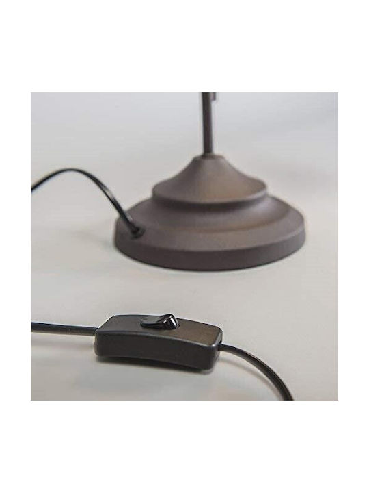 Trio Lighting Μεταλλικό Πορτατίφ για Ντουί E14 με Λευκό Καπέλο και Μαύρη Βάση