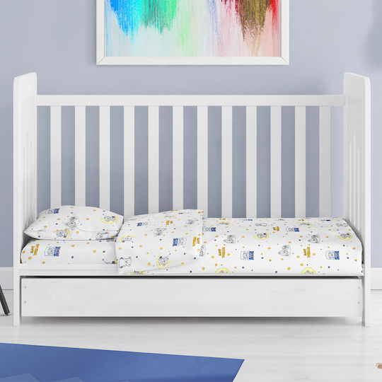 Dimcol Подредба Sweet Dreams 554 Сини Детски Чаршафи 120x160см