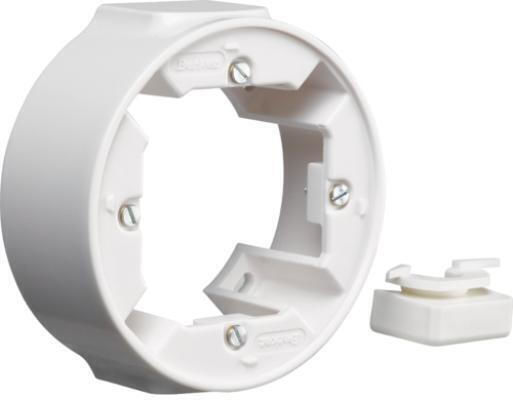 Hager Surface Mounted Electrical Box Surface Mount Round in Gray Color