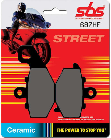 SBS Τακάκια Μοτοσυκλέτας Πίσω για Kawasaki KLE 650 / Versys 650 / Z750 Yamaha TT