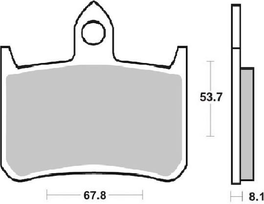 SBS Motorcycle Brake Pads Front for Piaggio Storm