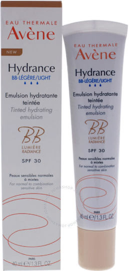 Eau Thermale Avène Hydrance Light 24ωρο Ενυδατικό Γαλάκτωμα Προσώπου Ημέρας με Χρώμα και SPF30 κατά των Ατελειών 40ml