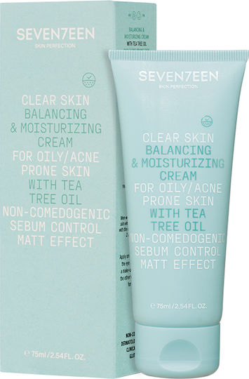 Seventeen Clear Skin 24-часов Хидратиращ и Възстановяващ Крем за Лице 75ml