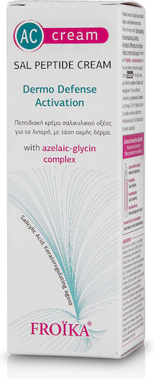 Froika AC Sal Peptide Крем 24-часов Регулиращ Крем за Лице Против Несъвършенства и Акне с Пантенол и Пептиди 30ml