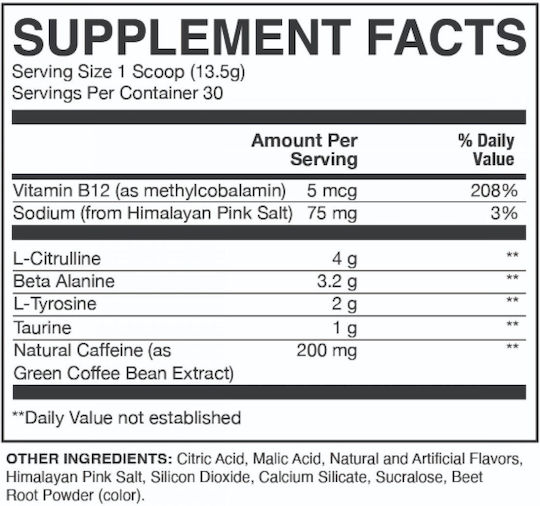 Raw Essential Pre Workout 520gr Sour Watermelon