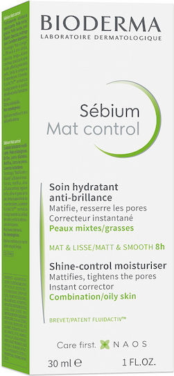 Bioderma Sebium 24ωρη Ενυδατική Λεπτόρρευστη Κρέμα Προσώπου κατά των Ατελειών με Πρεβιοτικά 30ml