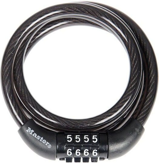 Master Lock Bicycle Cable Lock with Combination Black