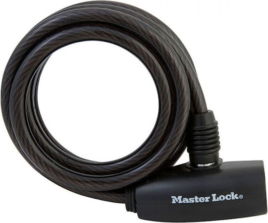 Master Lock Bicycle Cable Lock with Key Black