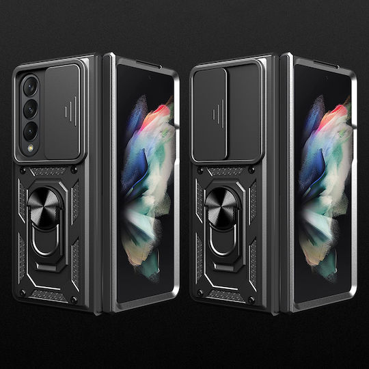 Techsuit CamShield Back Cover Plastic / Silicone Black (Galaxy Z Fold5)