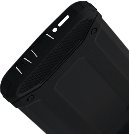 Techsuit Hybrid Back Cover Πλαστικό / Σιλικόνης Μαύρο (Galaxy A30s)