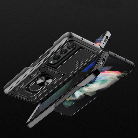 Techsuit CamShield Back Cover Plastic / Silicone Black (Galaxy Z Fold5)