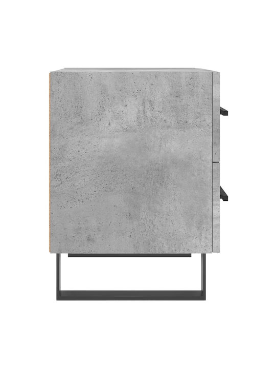 Κομοδίνα Ξύλινα Γκρι 2τμχ 40x35x47.5cm