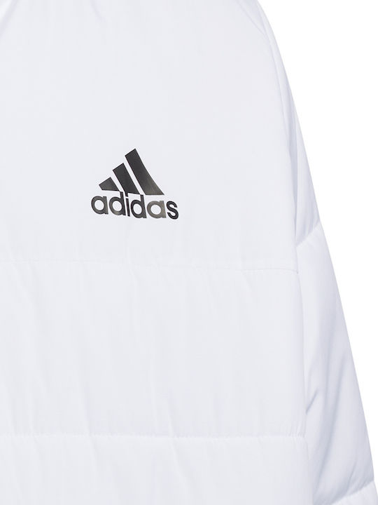 Kinder Sportjacke Kurz mit Kapuze Weiß