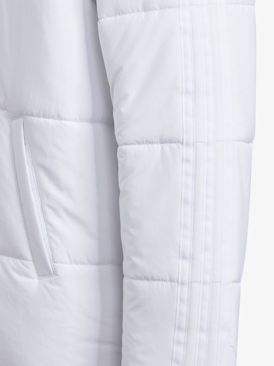 Kinder Sportjacke Kurz mit Kapuze Weiß