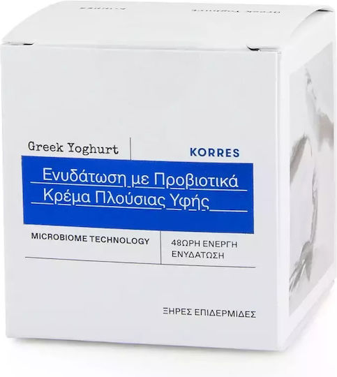 Korres Greek Yogurt Probiotic Intense Rich Cremă Hidratantă de Față 48h cu Acid Hialuronic și Aloe Vera 40ml