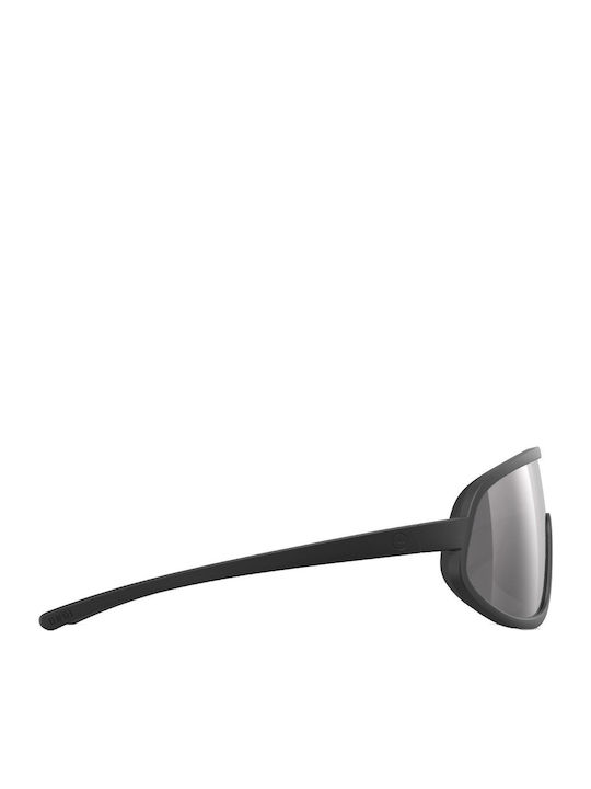 Izipizi Unisex Sunglasses with Black Plastic Frame and Silver Mirror Lens