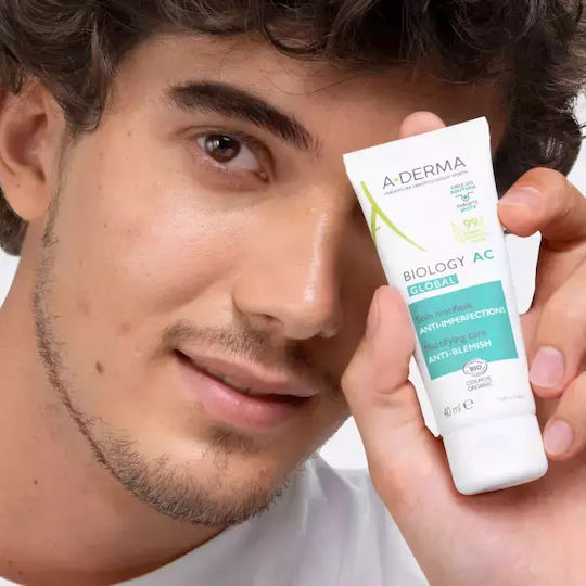 A-Derma Biology AC Global Cream Face with Aloe Vera 40ml