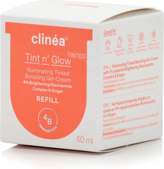 Clinea Tint n' Glow LightRefill Gel Face Day Tinted 50ml