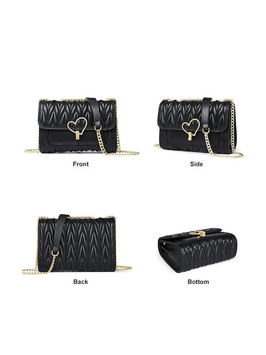 Leather Women's Bag Crossbody Black