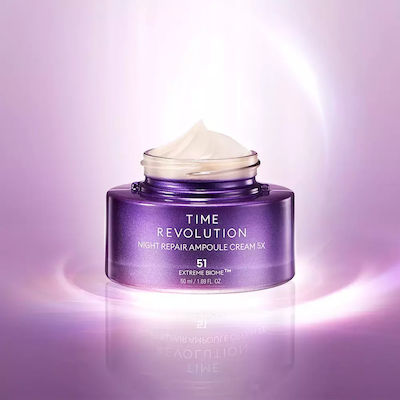 Missha Time Revolution Αnti-aging Night Cream Suitable for All Skin Types with Collagen 50ml