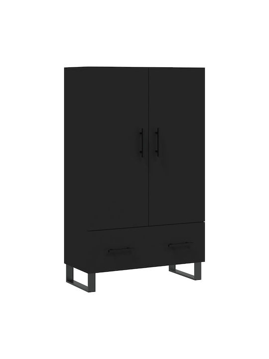 Cabinet Floor Black 69.5x31x115cm