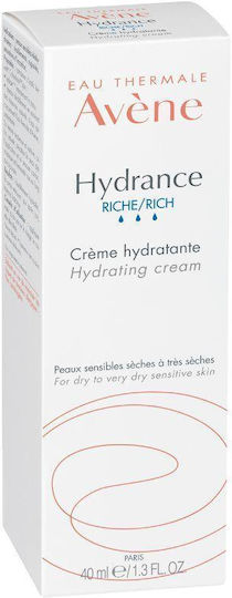 Eau Thermale Avène Hydrance Rich 24ωρη Ενυδατική Κρέμα Προσώπου Ημέρας 40ml