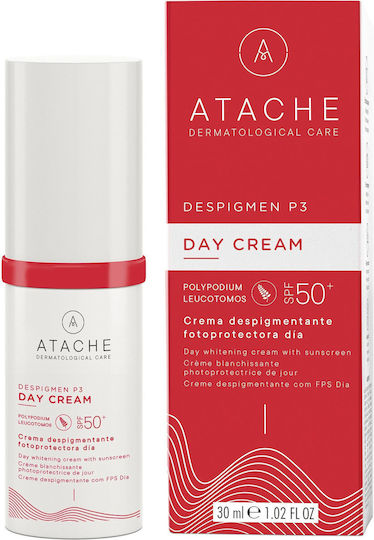 Atache Despigmen P3 Cremă de Față de Zi cu SPF50 pentru Pete Pigmentare și Albire cu Vitamina C 30ml