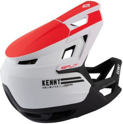 Kenny Full Face Mountain Bicycle Helmet Red