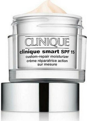 Clinique Smart Moisturizing & Αnti-aging Day Cream Suitable for Oily/Combination Skin Custom-Repair 15SPF 50ml