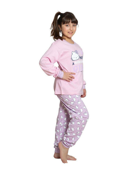 Nina Club Kinder Schlafanzug Winterlich Fuchsie