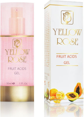 Yellow Rose Fruit Acids Gel Προσώπου για Ενυδάτωση & Ατέλειες με Ceramides 30ml
